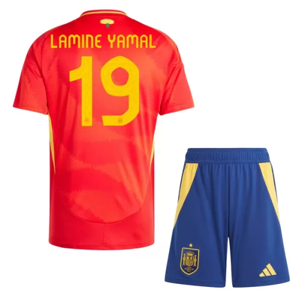 Maillot Espagne Lamine Yamal 19 Enfant Domicile Euro 2024