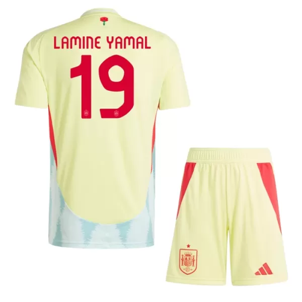 Maillot Espagne Lamine Yamal 19 Enfant Extérieur Euro 2024