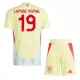 Maillot Espagne Lamine Yamal 19 Enfant Extérieur Euro 2024