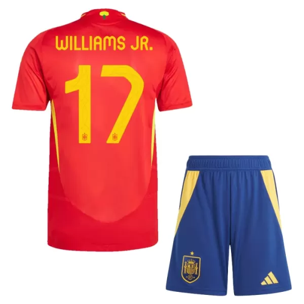 Maillot Espagne Williams JR 17 Enfant Domicile Euro 2024