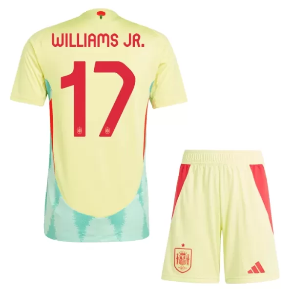 Maillot Espagne Williams JR 17 Enfant Extérieur Euro 2024