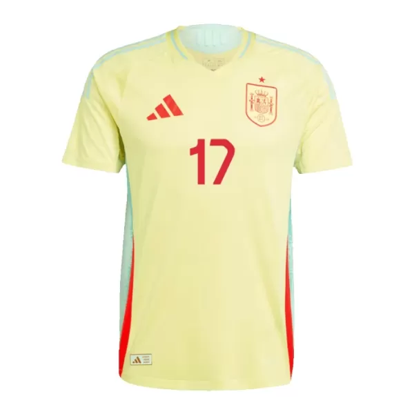 Maillot Espagne Williams JR 17 Enfant Extérieur Euro 2024