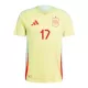 Maillot Espagne Williams JR 17 Enfant Extérieur Euro 2024