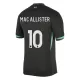 Maillot Liverpool Mac Allister 10 Homme Extérieur 2024-25