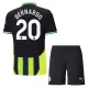 Maillot Manchester City Bernardo 20 Enfant Extérieur 2024-25