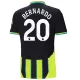 Maillot Manchester City Bernardo 20 Enfant Extérieur 2024-25