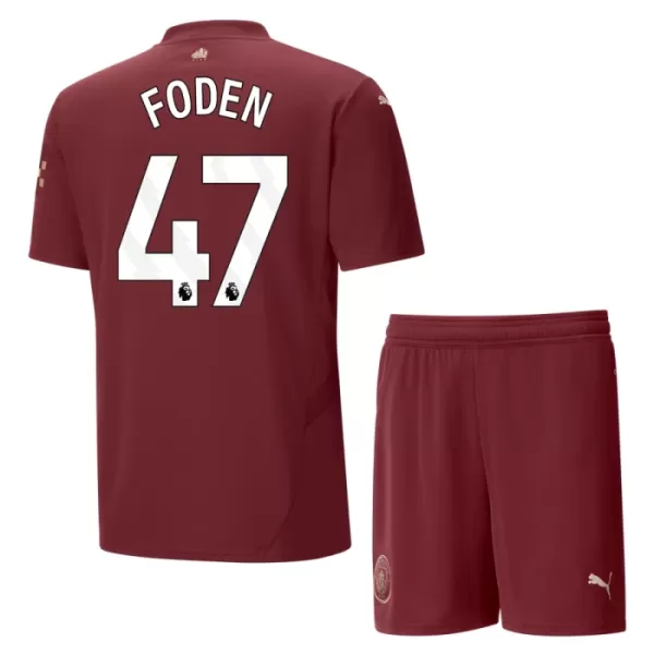 Maillot Manchester City Foden 47 Enfant Third 2024-25