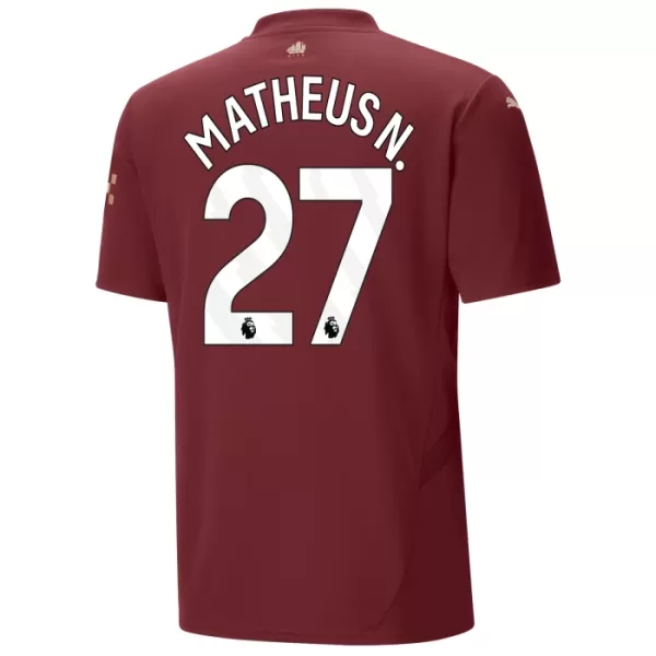 Maillot Manchester City Matheus Nunes 27 Homme Third 2024-25