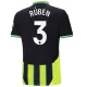 Maillot Manchester City Ruben 3 Homme Extérieur 2024-25