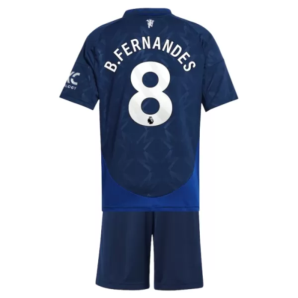 Maillot Manchester United Bruno Fernandes 8 Enfant Extérieur 2024-25