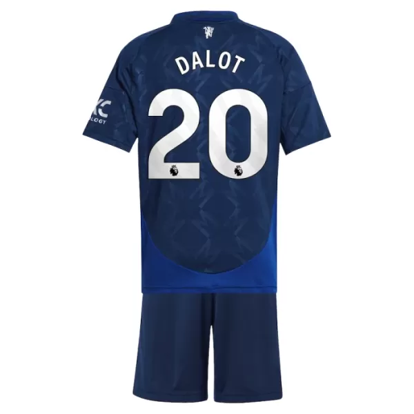 Maillot Manchester United Dalot 20 Enfant Extérieur 2024-25