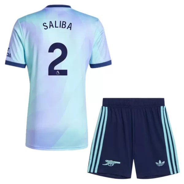 Maillot Arsenal Saliba 2 Enfant Third 2024-25