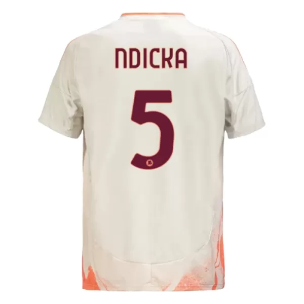 Maillot AS Roma Ndicka 5 Homme Extérieur 2024-25