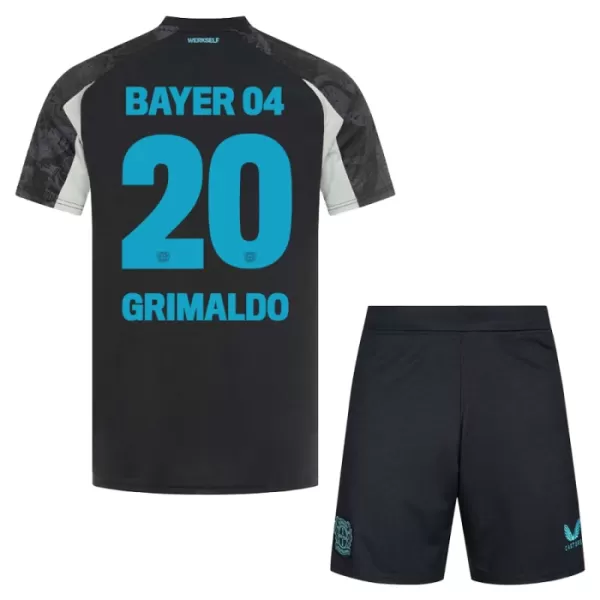 Maillot Bayer 04 Leverkusen Alejandro Grimaldo 20 Enfant Third 2024-25