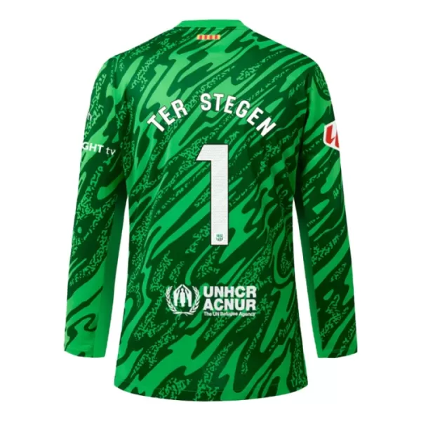 Maillot Gardien FC Barcelone Ter Stegen 1 Homme Domicile 2024-25 Manches Longues