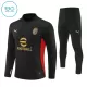 AC Milan Sweat d'Entraînement Enfant 2024-25 Quart-Zip Noire