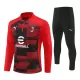 AC Milan Sweat d'Entraînement Homme 2024-25 Quart-Zip Rouge