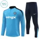 Chelsea Sweat d'Entraînement Enfant 2024-25 Quart-Zip Bleue