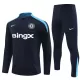 Chelsea Sweat d'Entraînement Homme 2024-25 Quart-Zip Noire