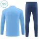 Manchester City Sweat d'Entraînement Enfant 2024-25 Quart-Zip Bleue