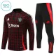 Manchester United Sweat d'Entraînement Enfant 2024-25 Quart-Zip Noire