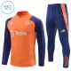 Manchester United Sweat d'Entraînement Enfant 2024-25 Quart-Zip Orange