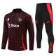 Manchester United Sweat d'Entraînement Homme 2024-25 Quart-Zip Noire