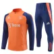 Manchester United Sweat d'Entraînement Homme 2024-25 Quart-Zip Orange