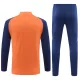 Manchester United Sweat d'Entraînement Homme 2024-25 Quart-Zip Orange