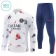 Paris Saint-Germain Sweat d'Entraînement Enfant 2024-25 Quart-Zip Blanche