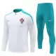 Portugal Sweat d'Entraînement Homme 2024-25 Quart-Zip Blanche