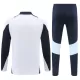 Real Madrid Sweat d'Entraînement Homme 2024-25 Quart-Zip Blanche