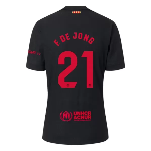 Maillot FC Barcelone Frenkie de Jong 21 Homme Extérieur 2024-25