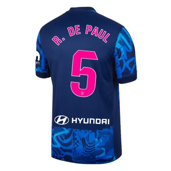 Maillot Atlético Madrid R. De Paul 5 Enfant Third 2024-25