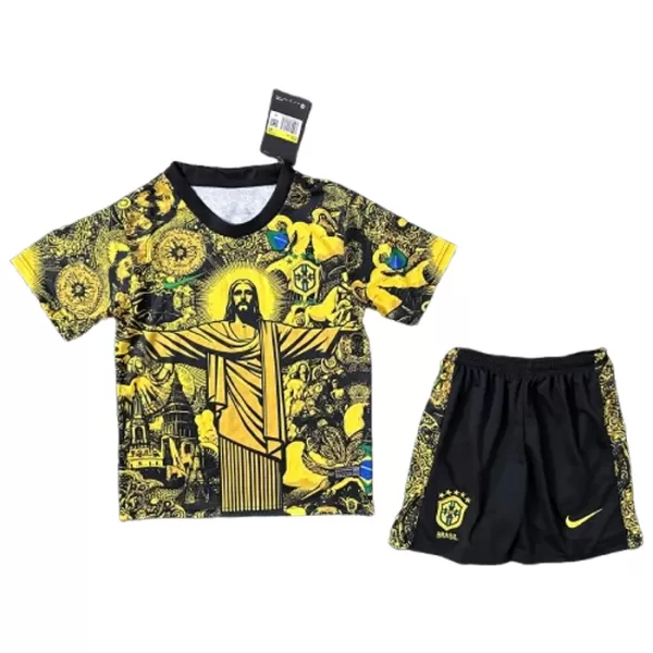 Maillot Brésil Enfant 2024 Jaune