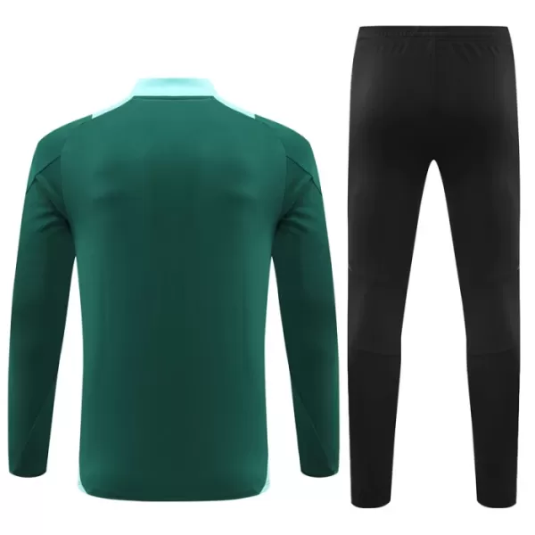 Manchester United Sweat d'Entraînement Homme 2024-25 Quart-Zip Verte