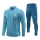 Olympique de Marseille Sweat d'Entraînement Homme 2024-25 Quart-Zip Bleue