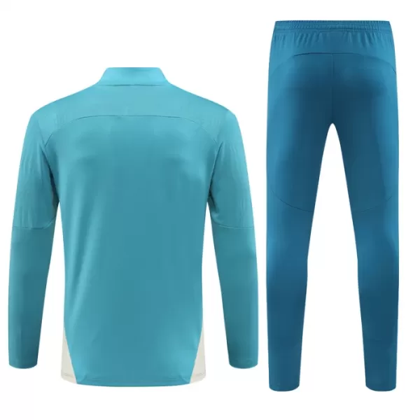 Olympique de Marseille Teal Sweat d'Entraînement Homme 2024-25 Quart-Zip