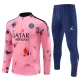 Paris Saint-Germain Sweat d'Entraînement Homme 2024-25 Quart-Zip Rose