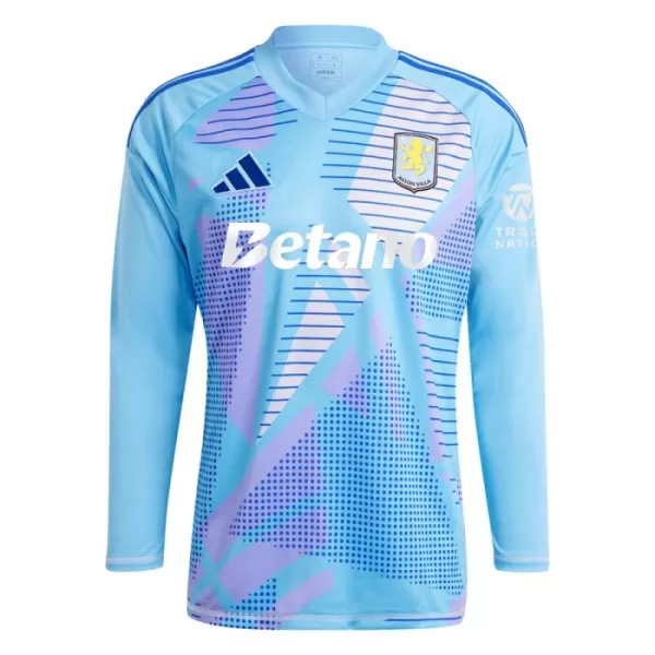 Maillot Gardien Aston Villa Enfant 2024-25 Bleue Manches Longues