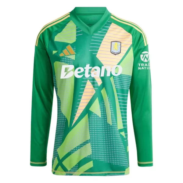 Maillot Gardien Aston Villa Enfant 2024-25 Verte Manches Longues