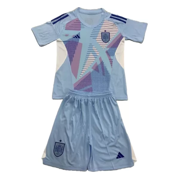 Maillot Gardien Espagne Enfant Euro 2024 Bleue