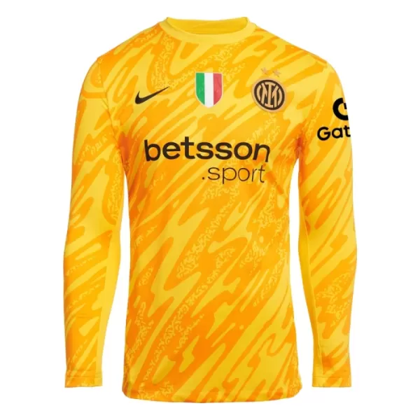 Maillot Gardien Inter Milan Homme 2024-25 Jaune Manches Longues