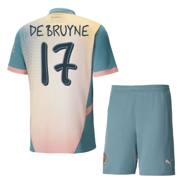 Maillot Manchester City De Bruyne 17 Enfant Fourth 2024-25