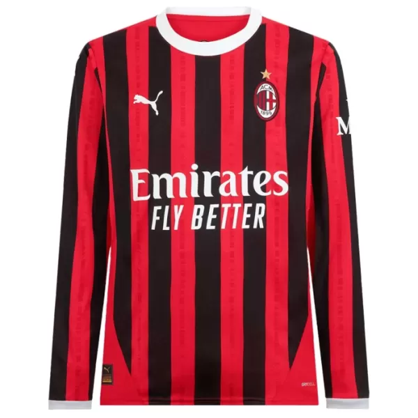 Maillot Manches Longues AC Milan Homme Domicile 2024-25