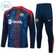 FC Barcelone Sweat d'Entraînement Enfant 2024-25 Quart-Zip Navy