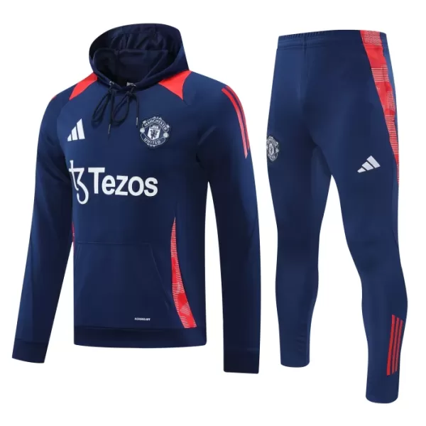 Manchester United Hoodie Sweat d'Entraînement Homme 2024-25 Navy