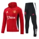 Manchester United Hoodie Sweat d'Entraînement Homme 2024-25 Rouge