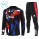 Manchester United Sweat d'Entraînement Enfant 2024-25 Quart-Zip Noire