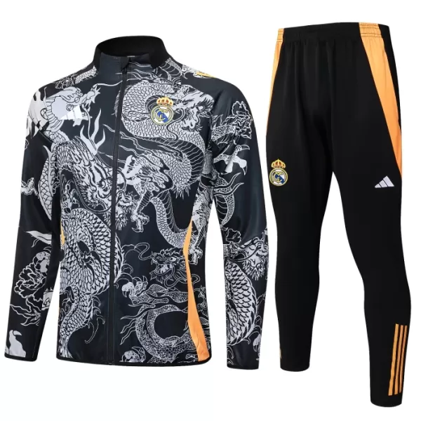 Real Madrid Dragon Ensemble Vestes d'Entraînement Homme 2024-25 Noire